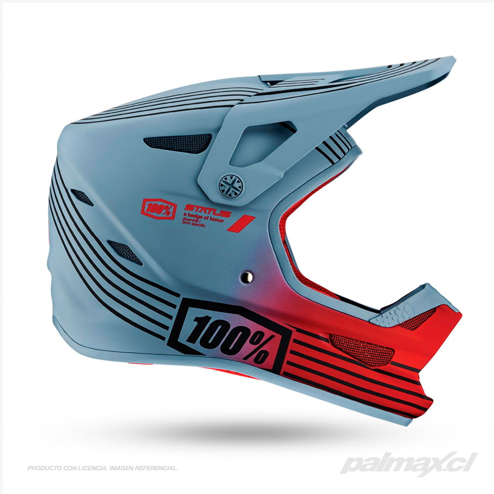 Casco Downhill / MTB / BMX modelo Status Caltec Grey | 100 Percent